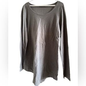 Cut Loose Charcoal Grey Long Sleeve Top